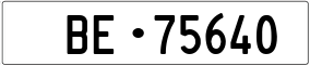 Truck License Plate